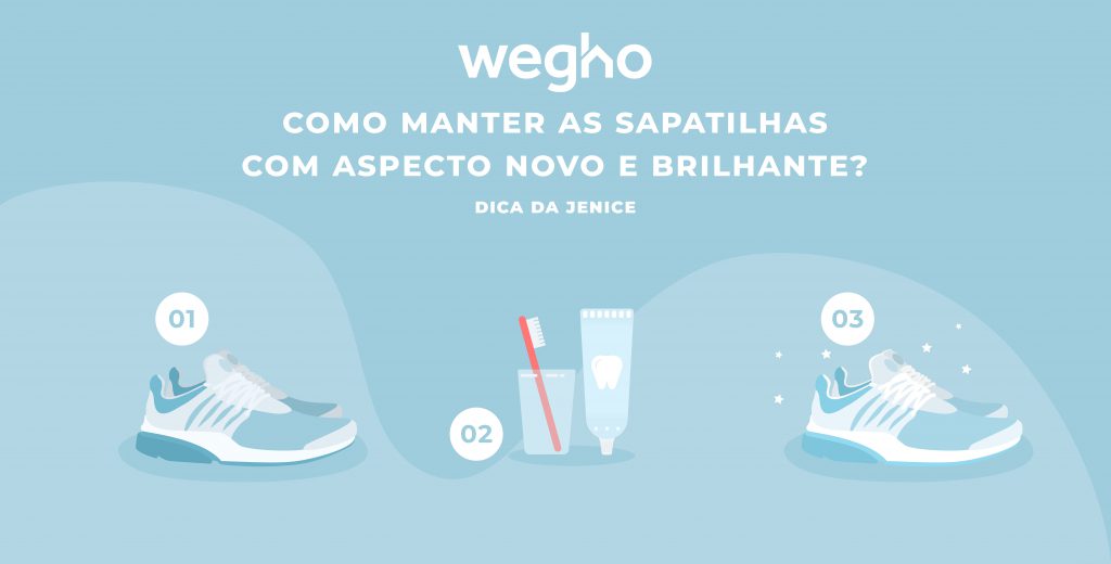 Manter as sapatilhas com aspecto novo e brilhante