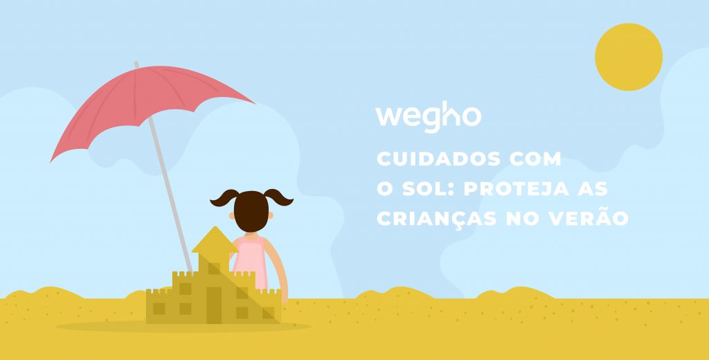 Cuidados com o col em crianças e bebés na praia no campo ou no parque